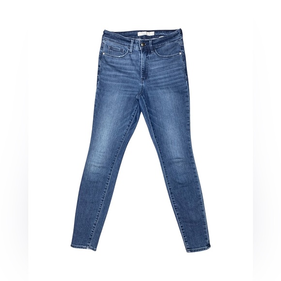 Athleta Sculptek Ultra Skinny Jean Pant True Blue Size 4 Stretch Jeans 530636-00 - Picture 3 of 11